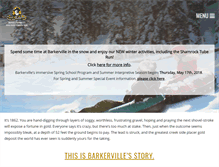 Tablet Screenshot of barkerville.ca